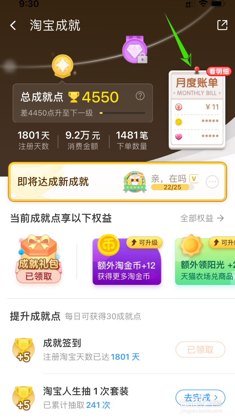 怎么看淘宝一年的消费