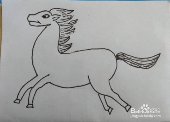 <b>马的画法教程。画马的方法和步骤。如何画马奔跑</b>