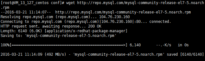 CentOS安装mysql