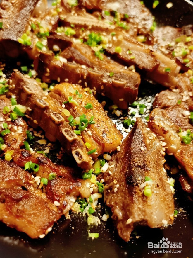香煎孜然羊肉的做法