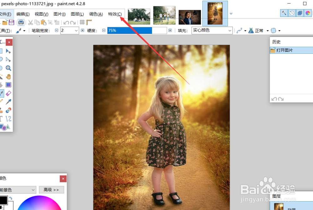怎么用paintnet将图片做成扭曲的效果