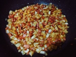 怎么做香肠藕丁汁饭