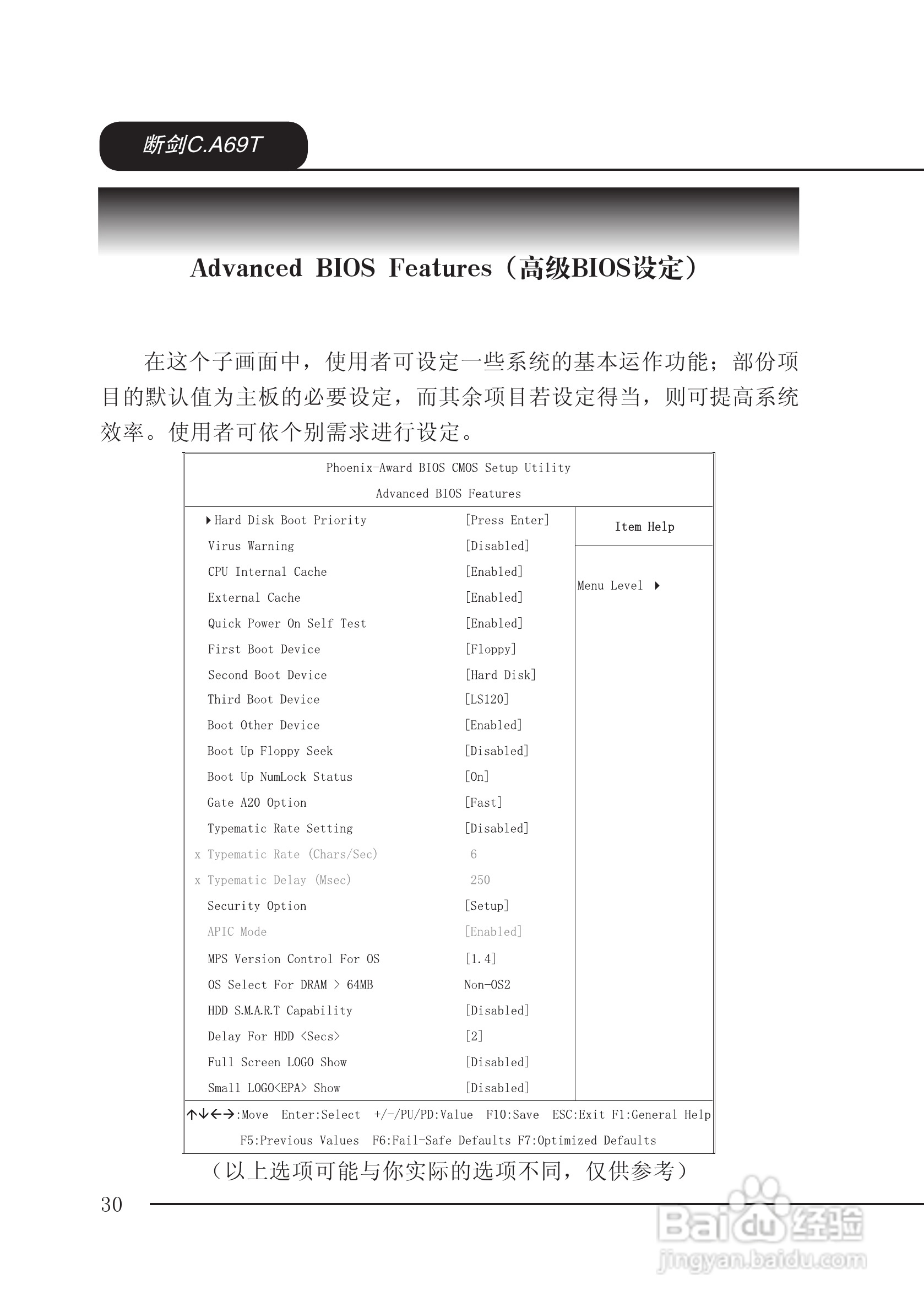 七彩虹C.A69T型主板说明书:[4]
