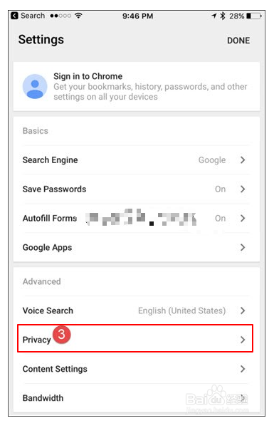 如何清除iPhone上Google浏览器的历史记录?