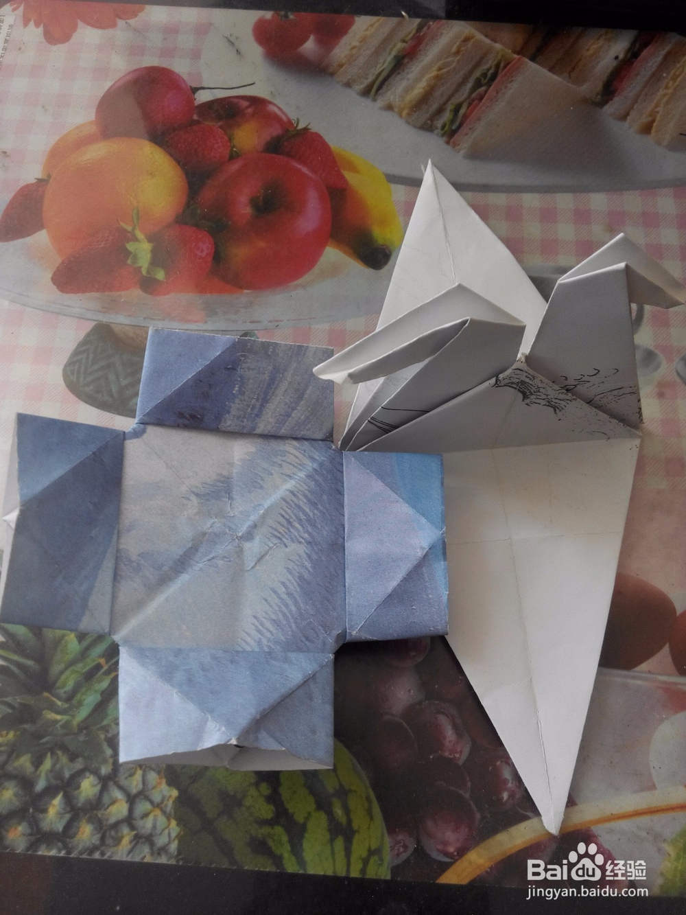 怎么折千纸鹤和东南西北