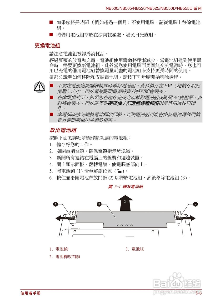 东芝NB500笔记本电脑使用说明书:[8]