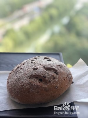 核桃蔓越莓全麦欧包的做法