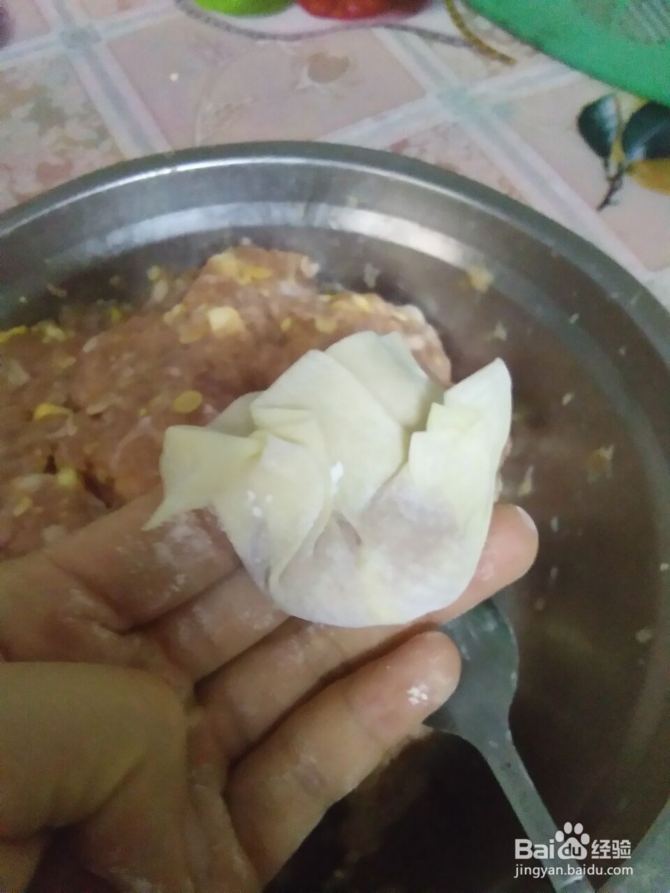 简单的家常包馄饨法（懒人包馄饨）