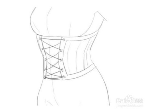 如何画动漫中的女生紧身胸衣?