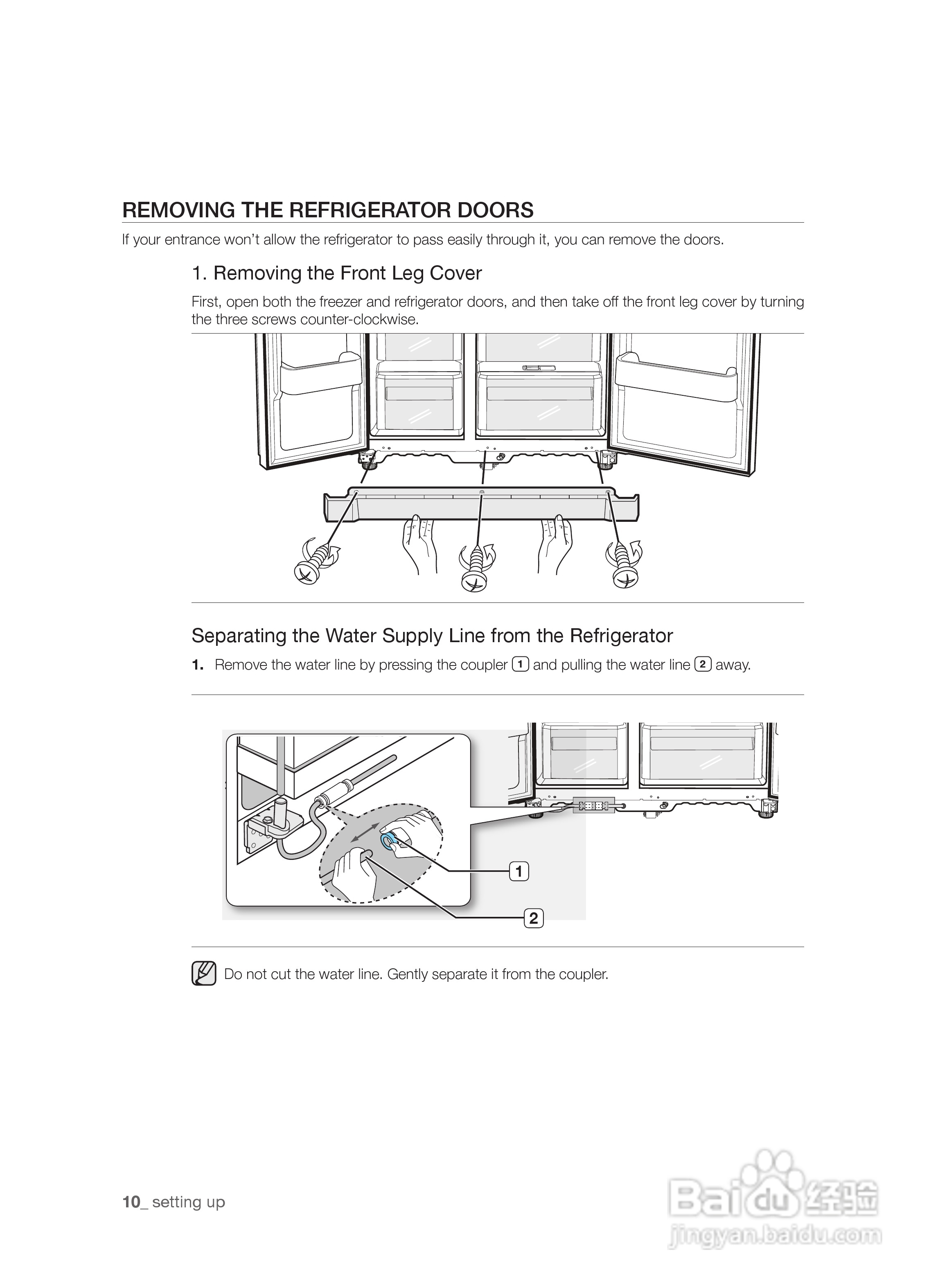 三星RSA1SRPW电冰箱使用说明书:[1]