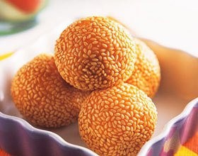 酥脆空心麻团的做法