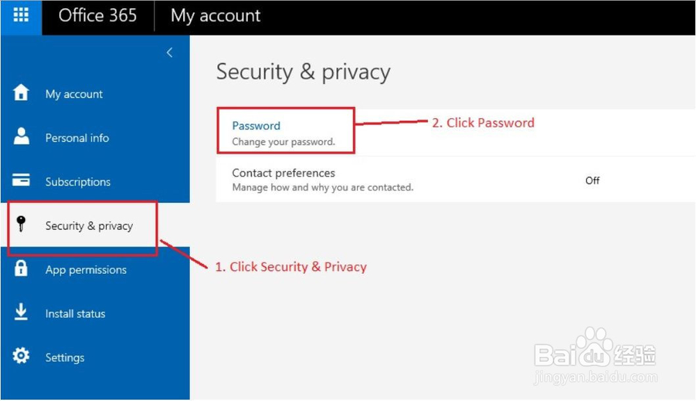 如何重置Office 365 email密码