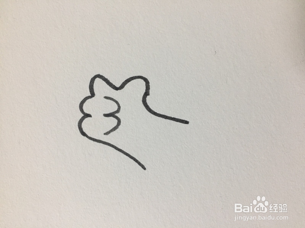 如何用数字3画一个爱心猫爪