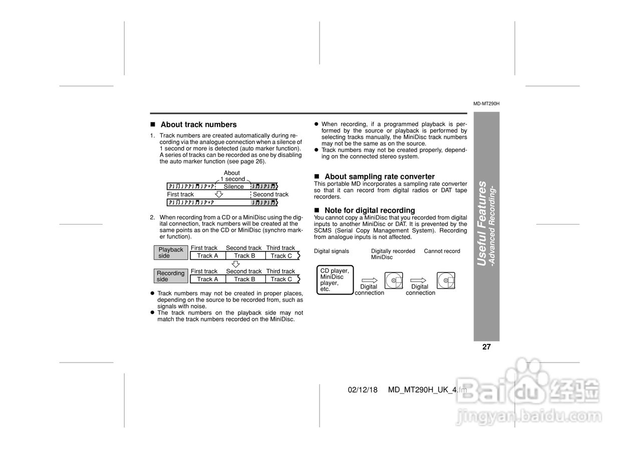 夏普MD-MT290H数码影音使用说明书:[3]