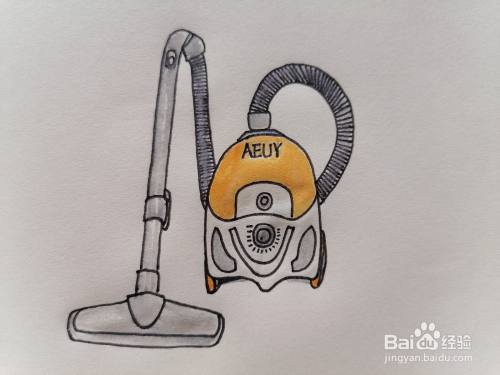 吸尘器怎么画