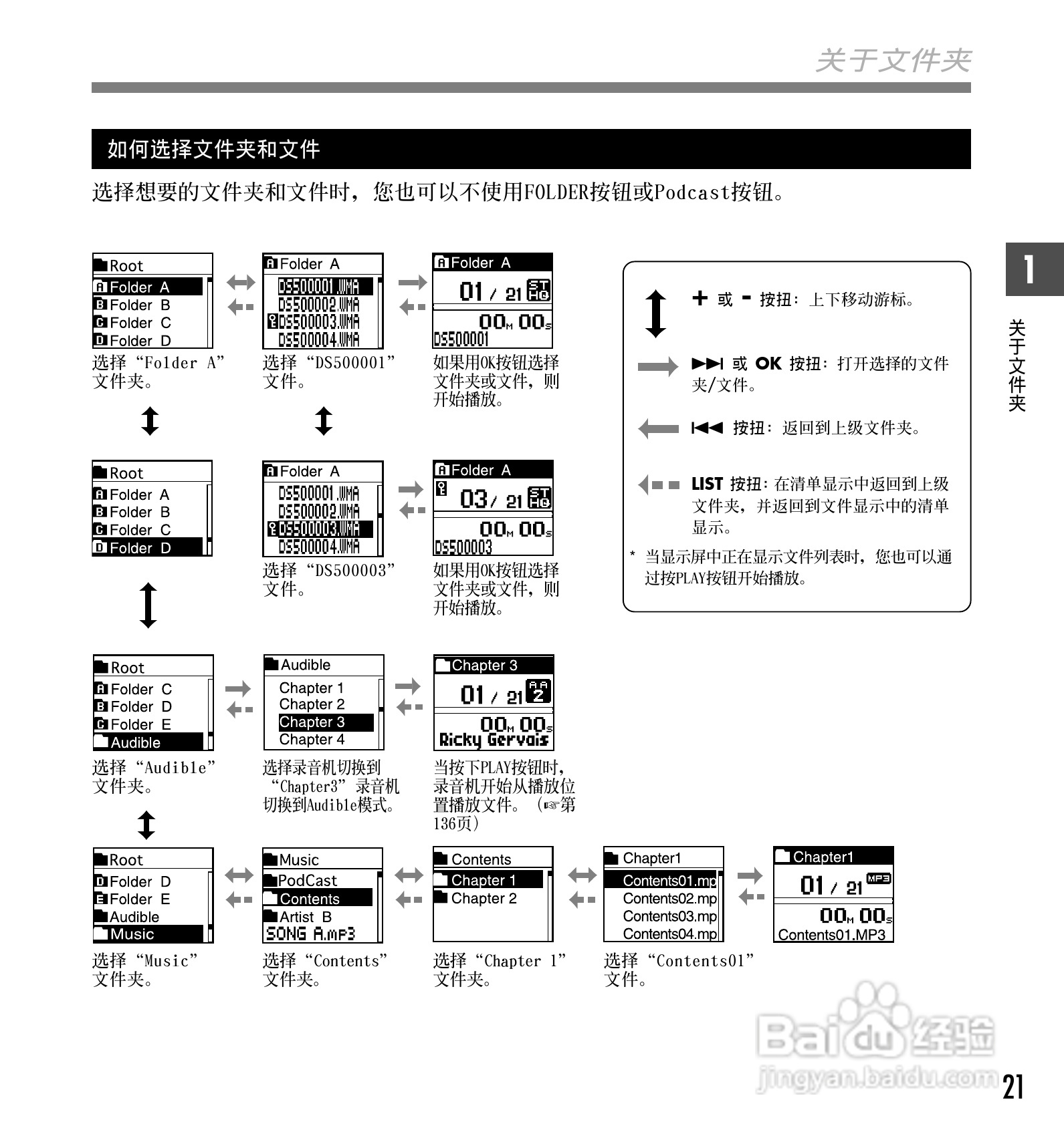奥林巴斯录音笔DS-40型使用说明书:[3]