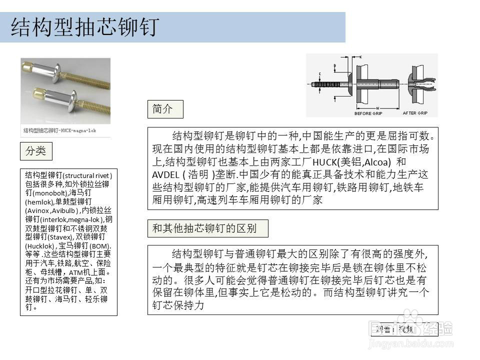 钣金用紧固件介绍