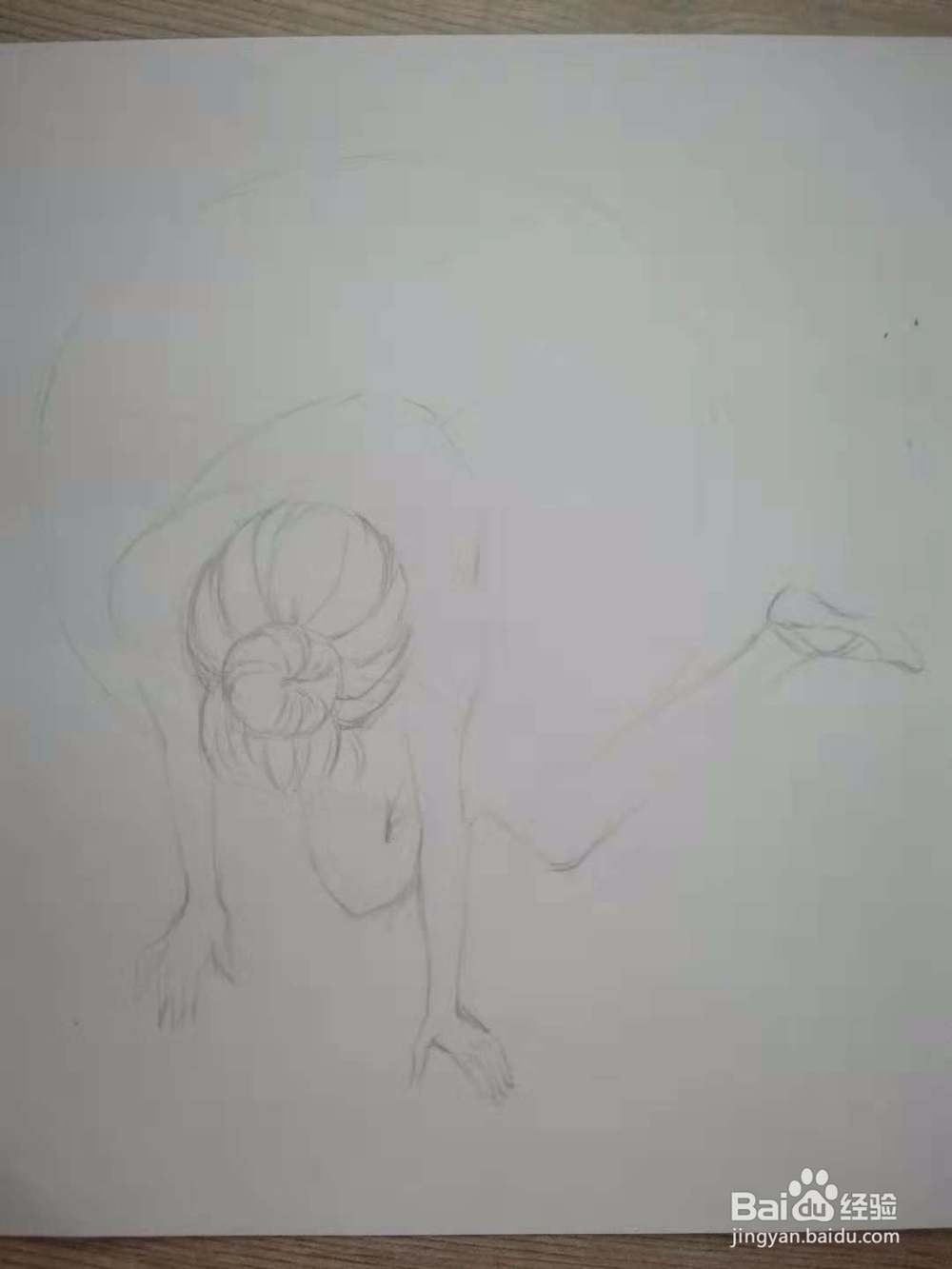 《摔倒的芭蕾舞少女》漫画人物画法教程