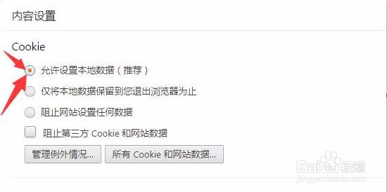 浏览器cookie功能被禁用,如何启用