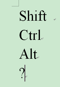 word中颠倒的问号和感叹号