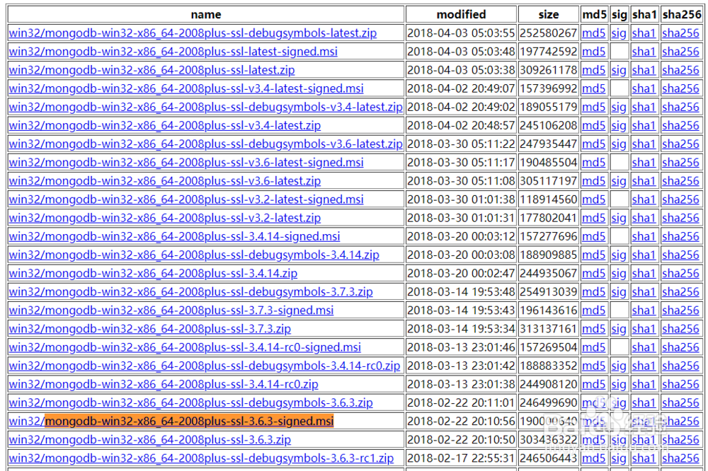 MongoDB Windows安装
