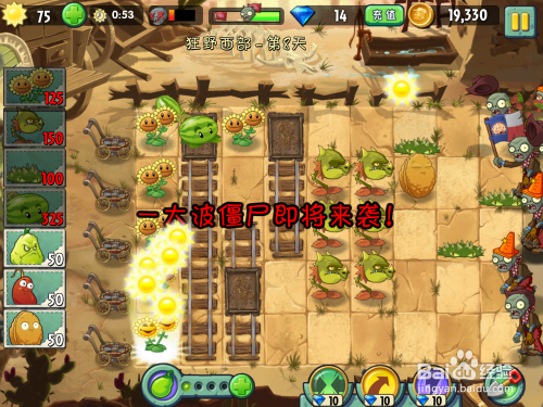 植物大战僵尸2 狂野西部 第八天 二星