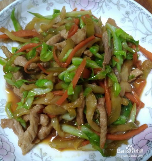 家常榨菜肉丝面