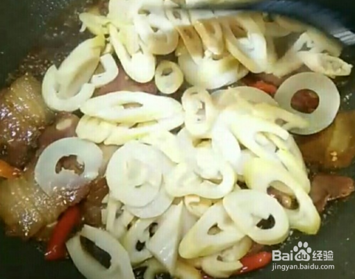 家常菜竹笋炒腊肉