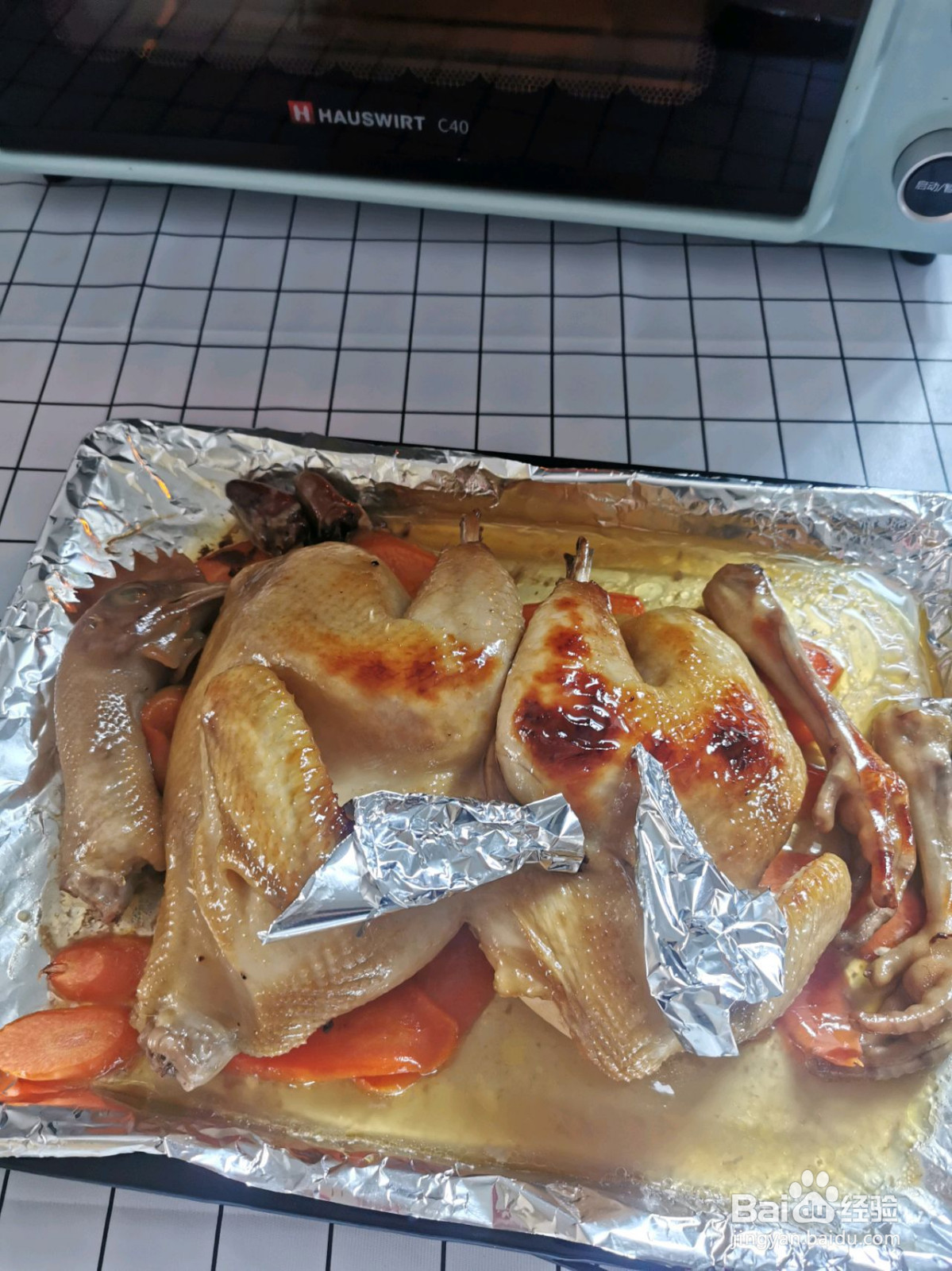 脆皮爆汁烤鸡的做法