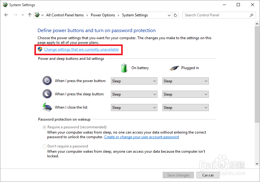 Windows 10 找回休眠选项
