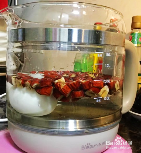 雪耳红枣鸡蛋糖水