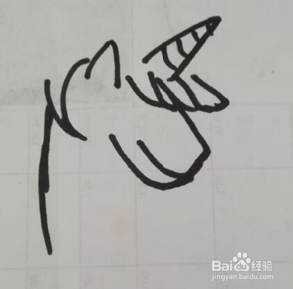 独角兽的画法 独角兽的简笔画