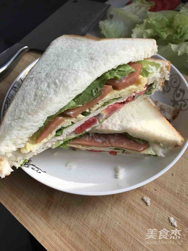 三明治早餐的做法