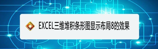 <b>EXCEL三维堆积条形图显示布局8的效果</b>