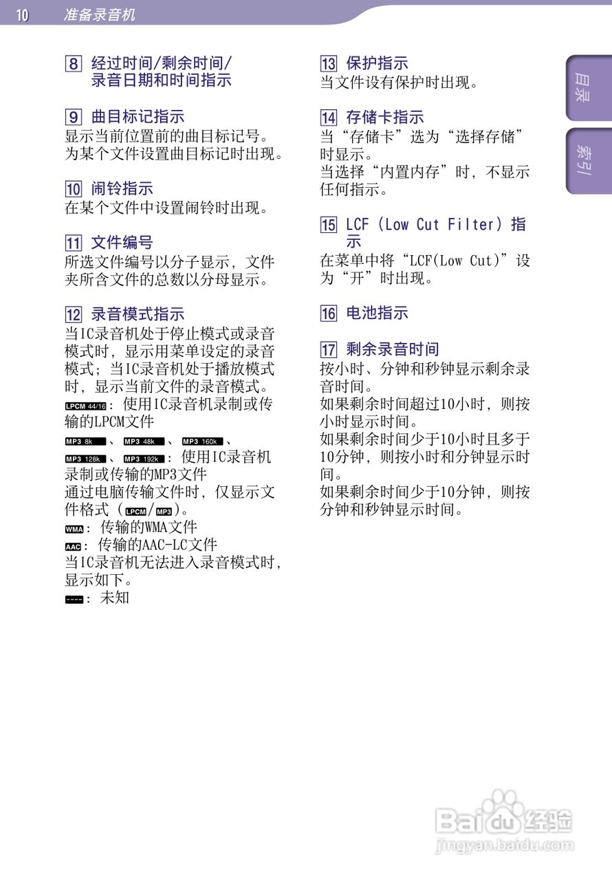 索尼ICD-UX523F数码录音棒使用说明书:[1]