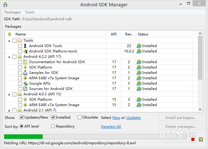 <b>Android SDK Manager 无法更新（Win8）</b>