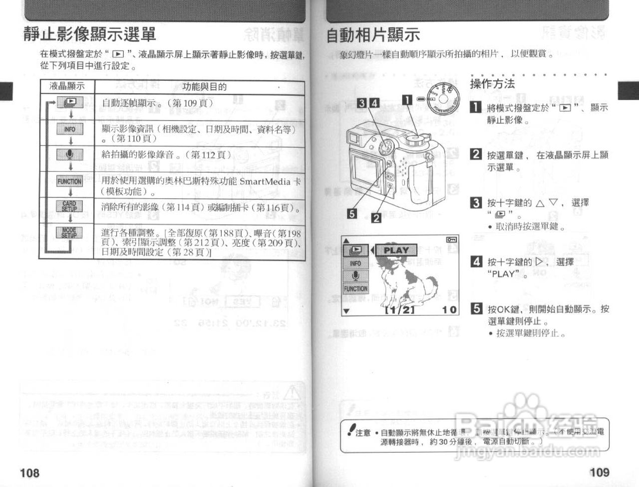 Olympus奥林巴斯C-3030Z数码相机说明书:[6]