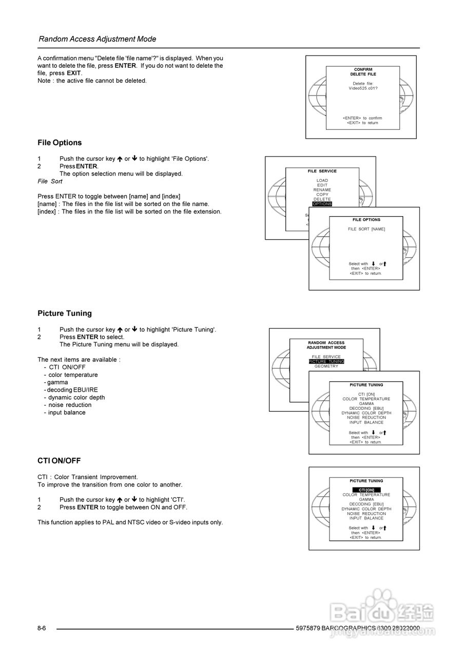 Barco巴可 GRAPHICS 6300投影机说明书:[4]