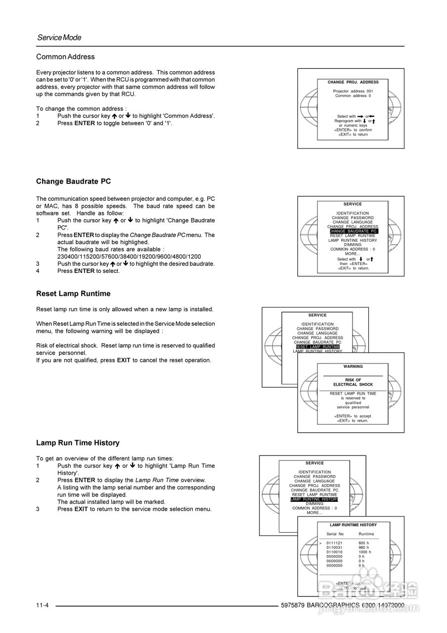 Barco巴可 GRAPHICS 6300投影机说明书:[5]