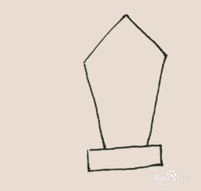 如何教小朋友画令牌的简笔画