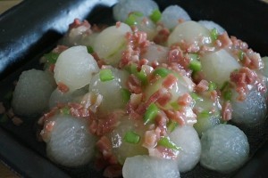 怎么做原汁原味的火腿冬瓜球