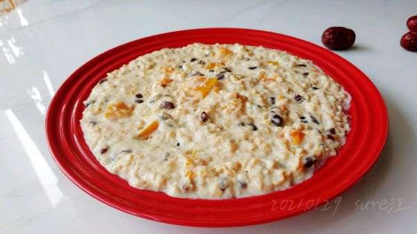 奶瓜蜜豆燕麦粥