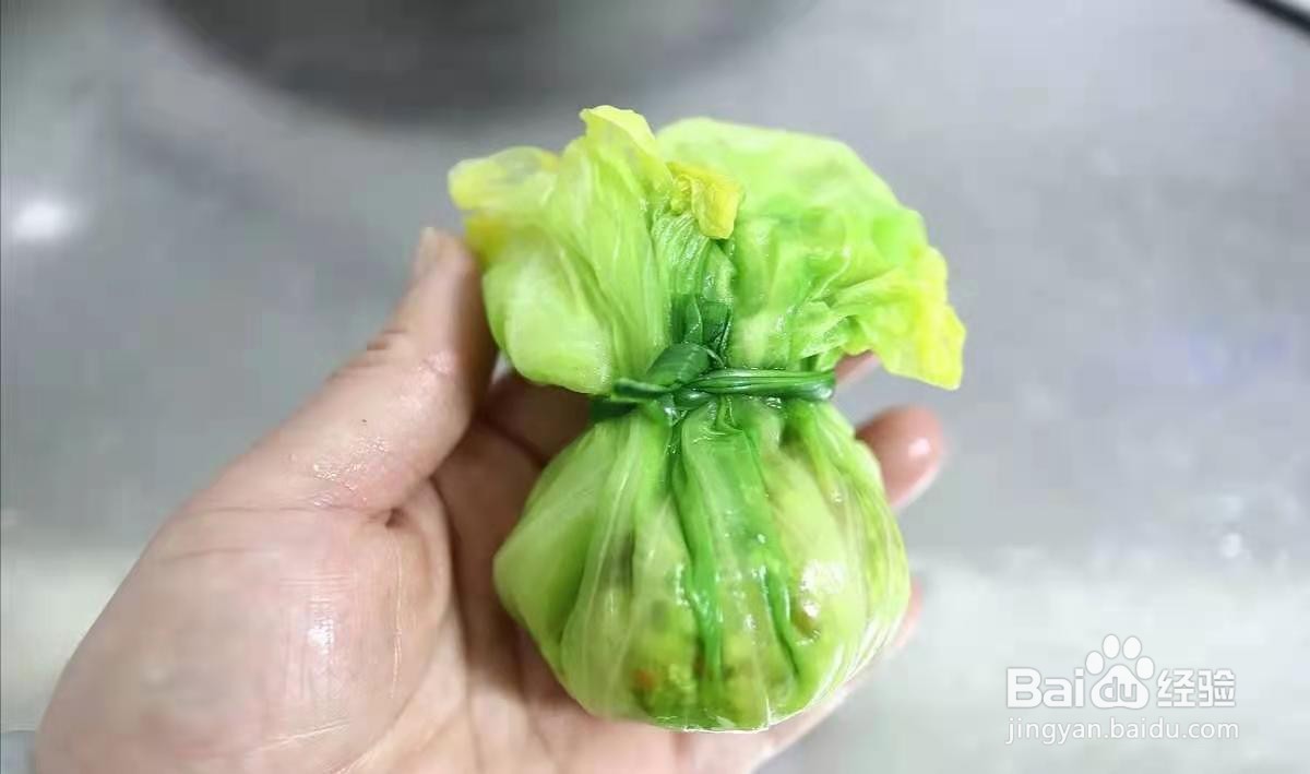 年夜饭翡翠福袋的做法