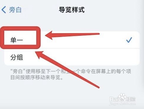 怎么设置iphone单一导览样式