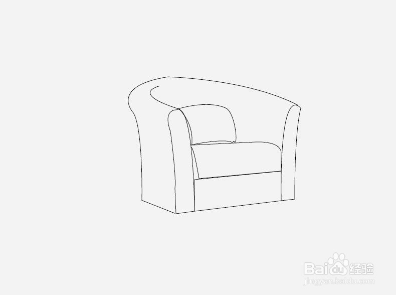 怎样用简笔画沙发