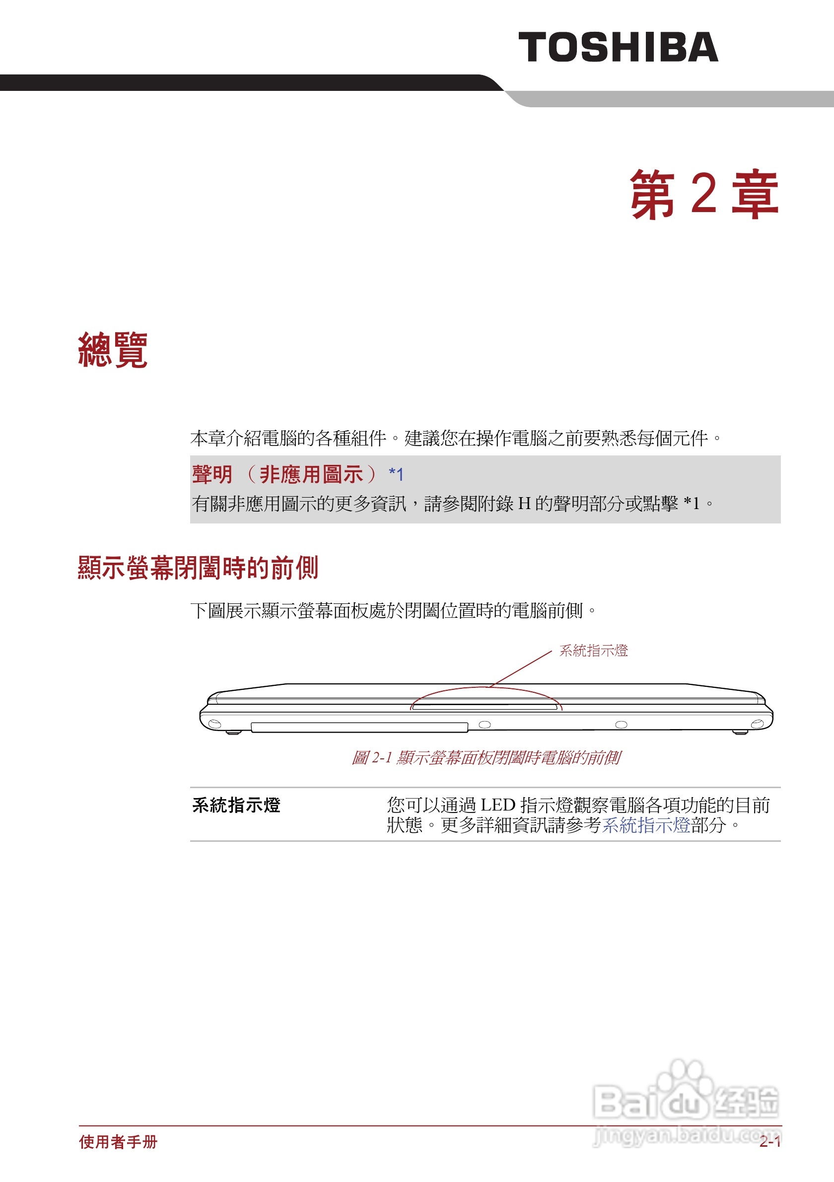 东芝Portege R500笔记本电脑使用说明书:[3]