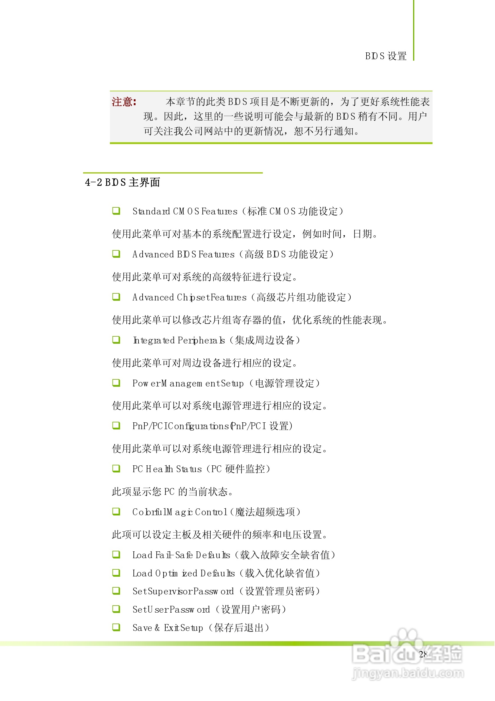 七彩虹C.N61T型主板说明书:[4]