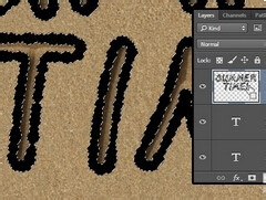 如何用Adobe Photoshop 把字写在沙滩上(上)