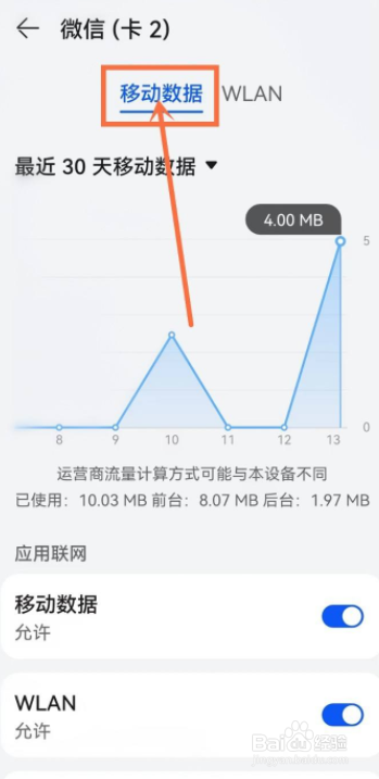 手机版微信流量使用情况怎么查看