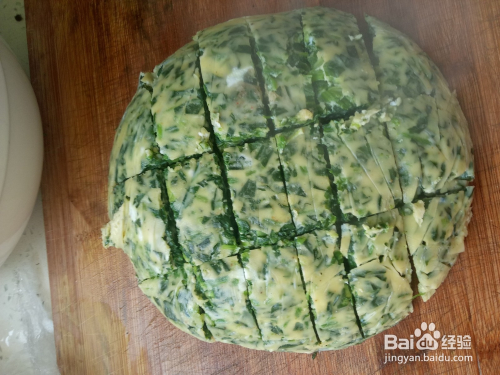 菠菜鸡蛋糕（保鲜膜版）